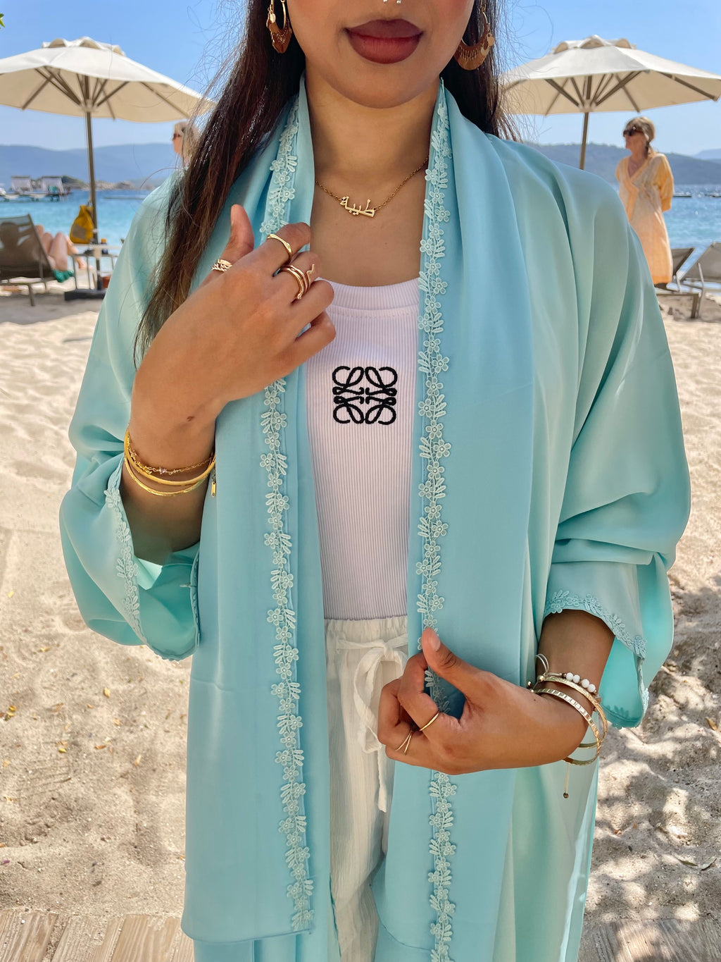 Ocean Blue Abaya