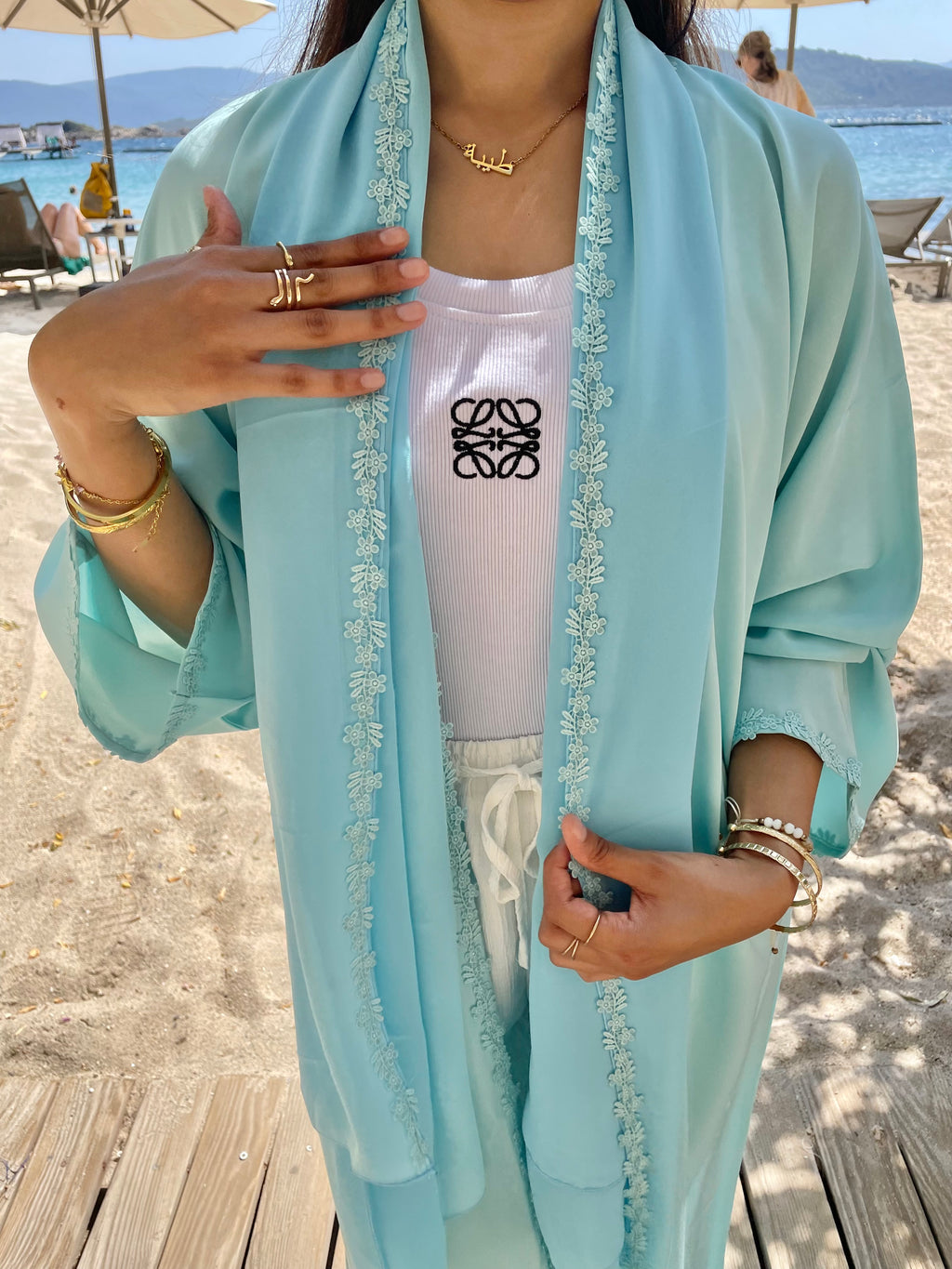 Ocean Blue Abaya