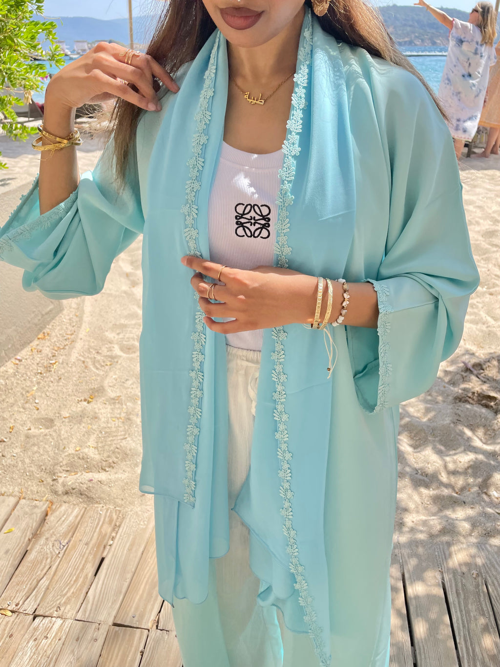 Ocean Blue Abaya