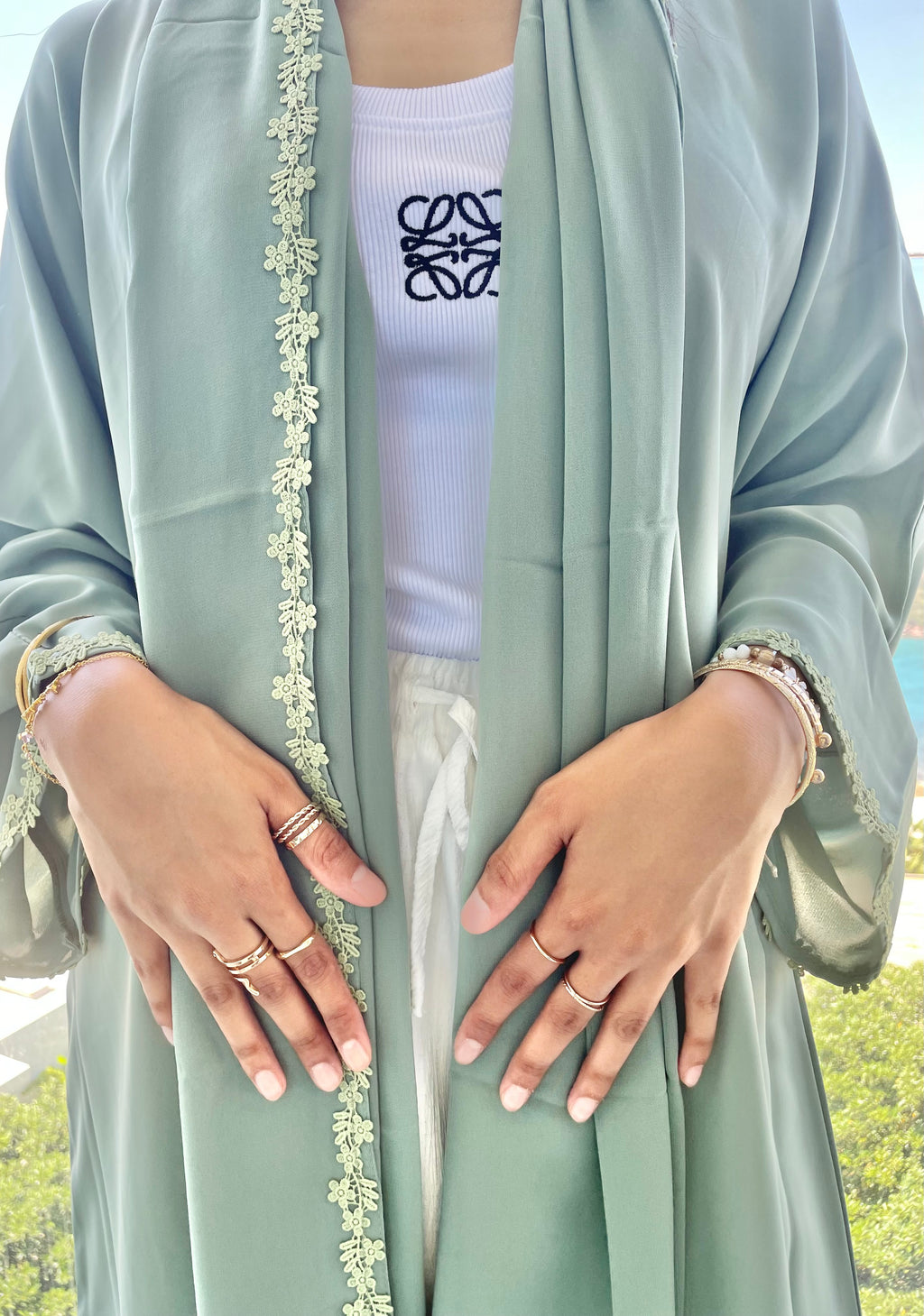 Sage Green Abaya