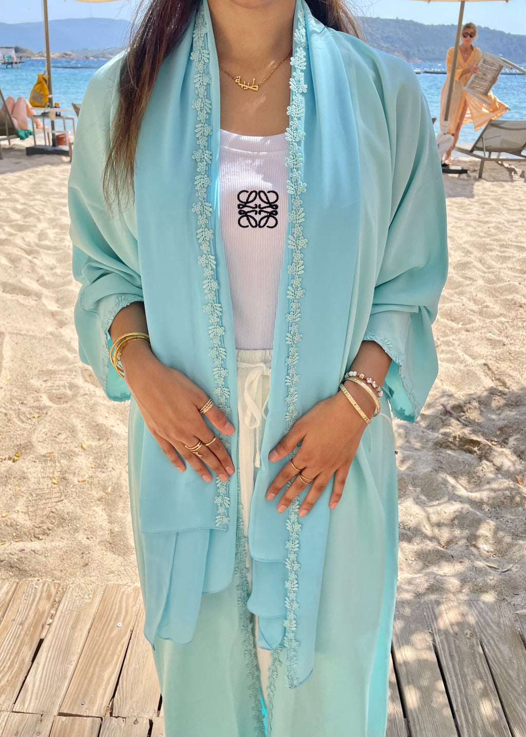 Ocean Blue Abaya