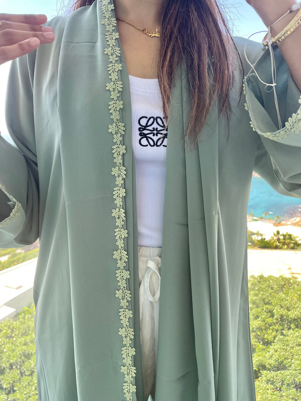 Sage Green Abaya