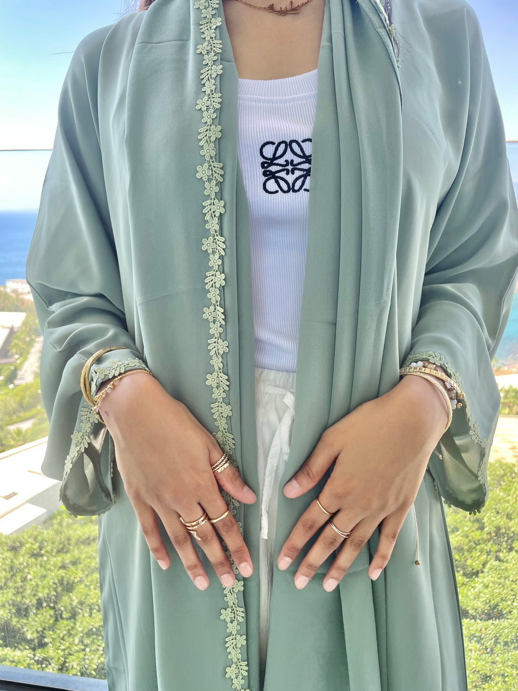 Sage Green Abaya
