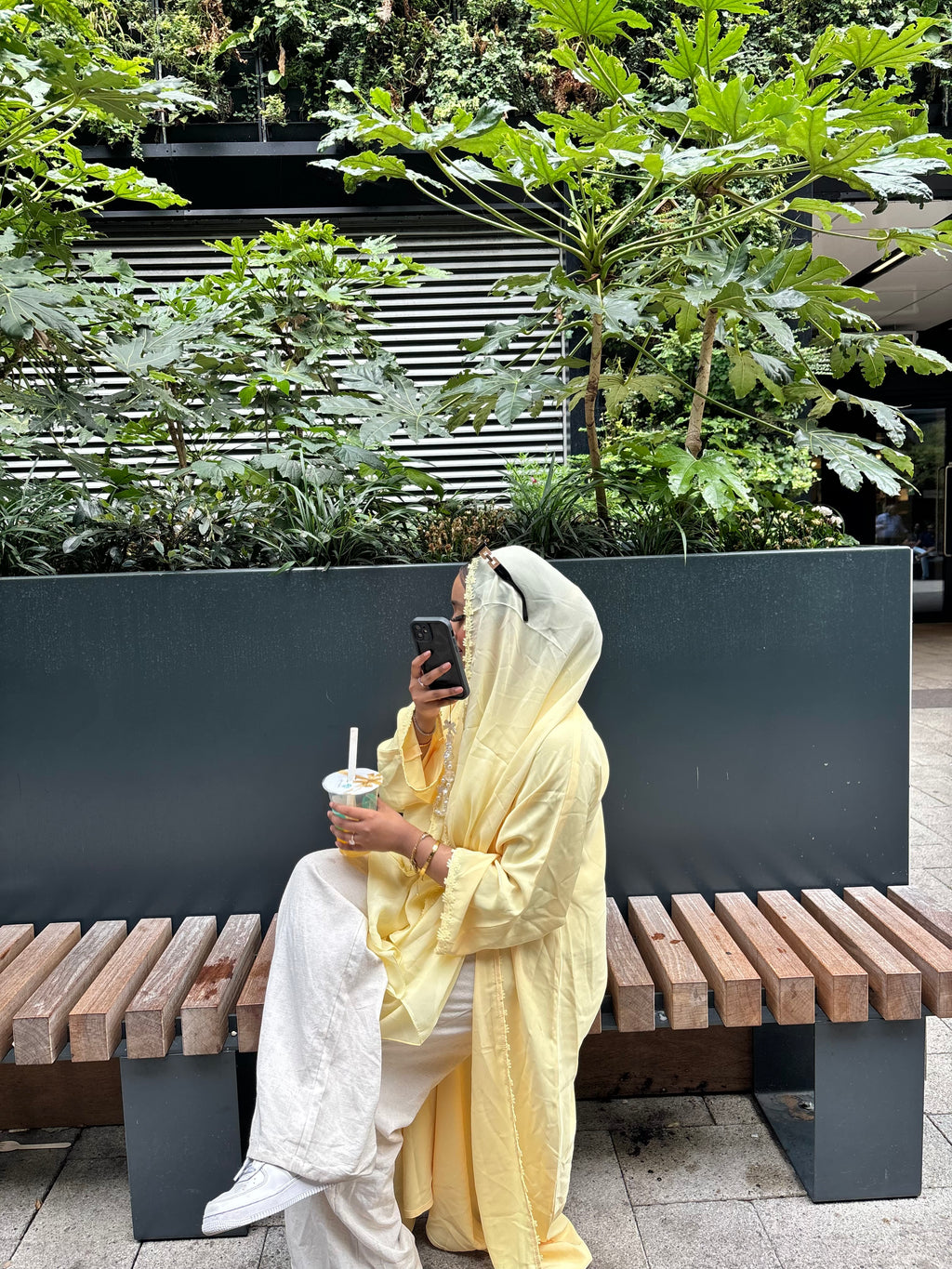 Butter Yellow Abaya